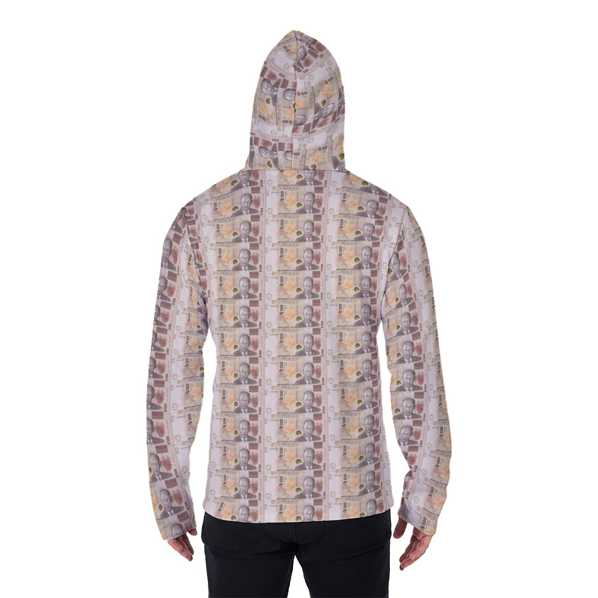 All-Over Print Men's Pullover Hoodie With Mask