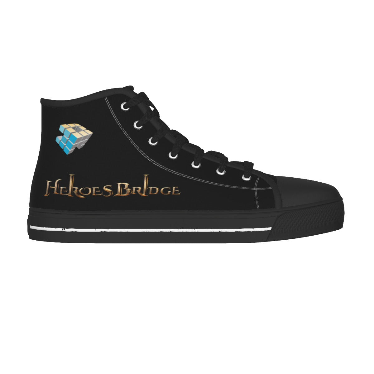 Men's Black Sole Canvas Shoes