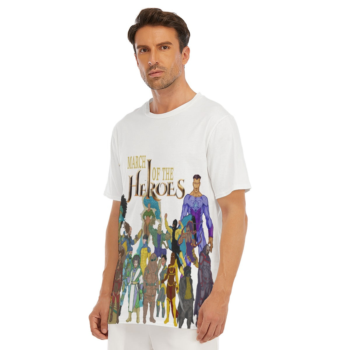 All-Over Print Men's O-Neck T-Shirt | 190GSM Cotton