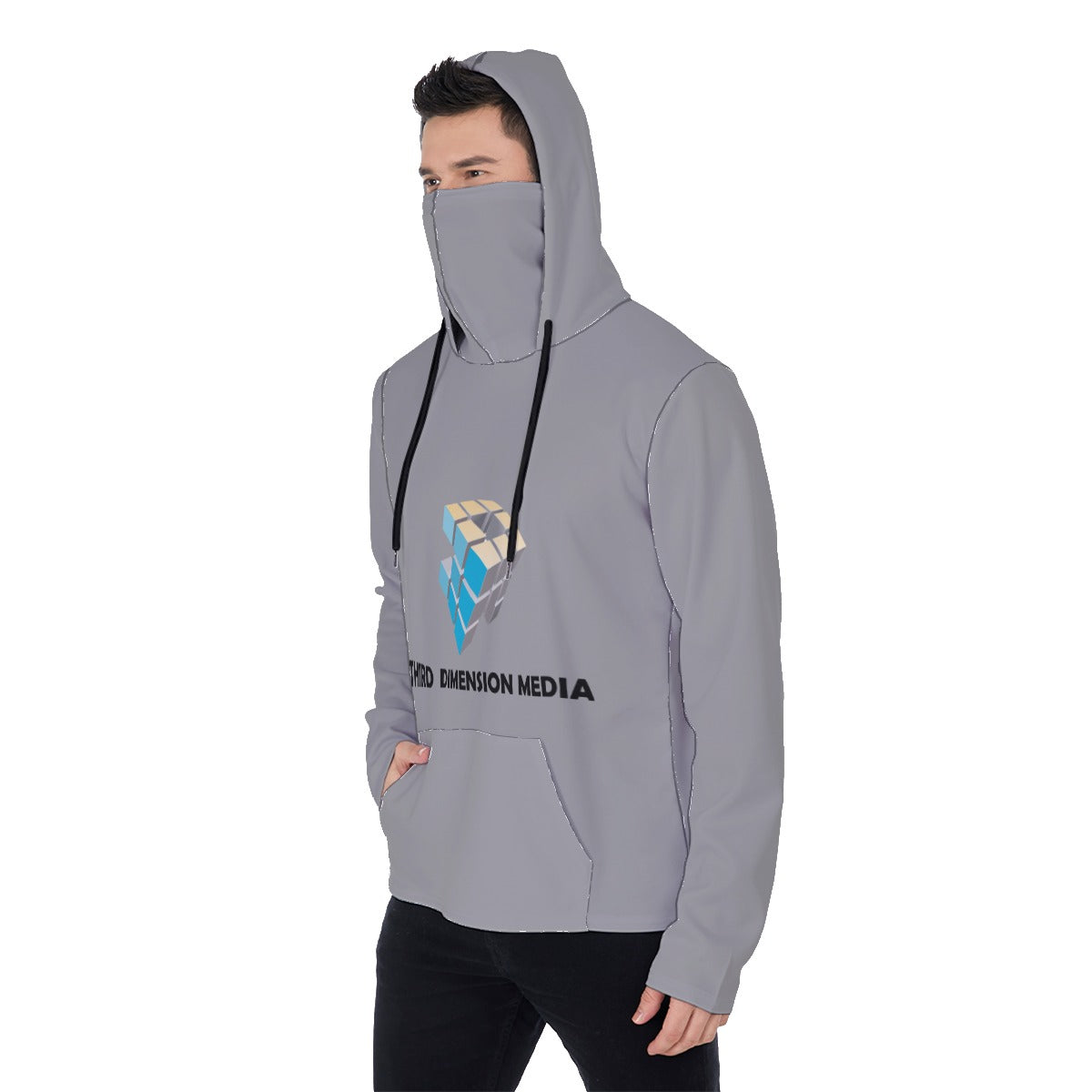 All-Over Print Men's Pullover Hoodie With Mask