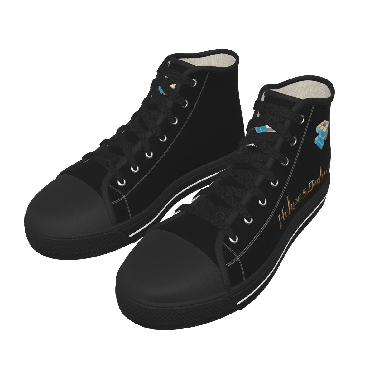 Men's Black Sole Canvas Shoes