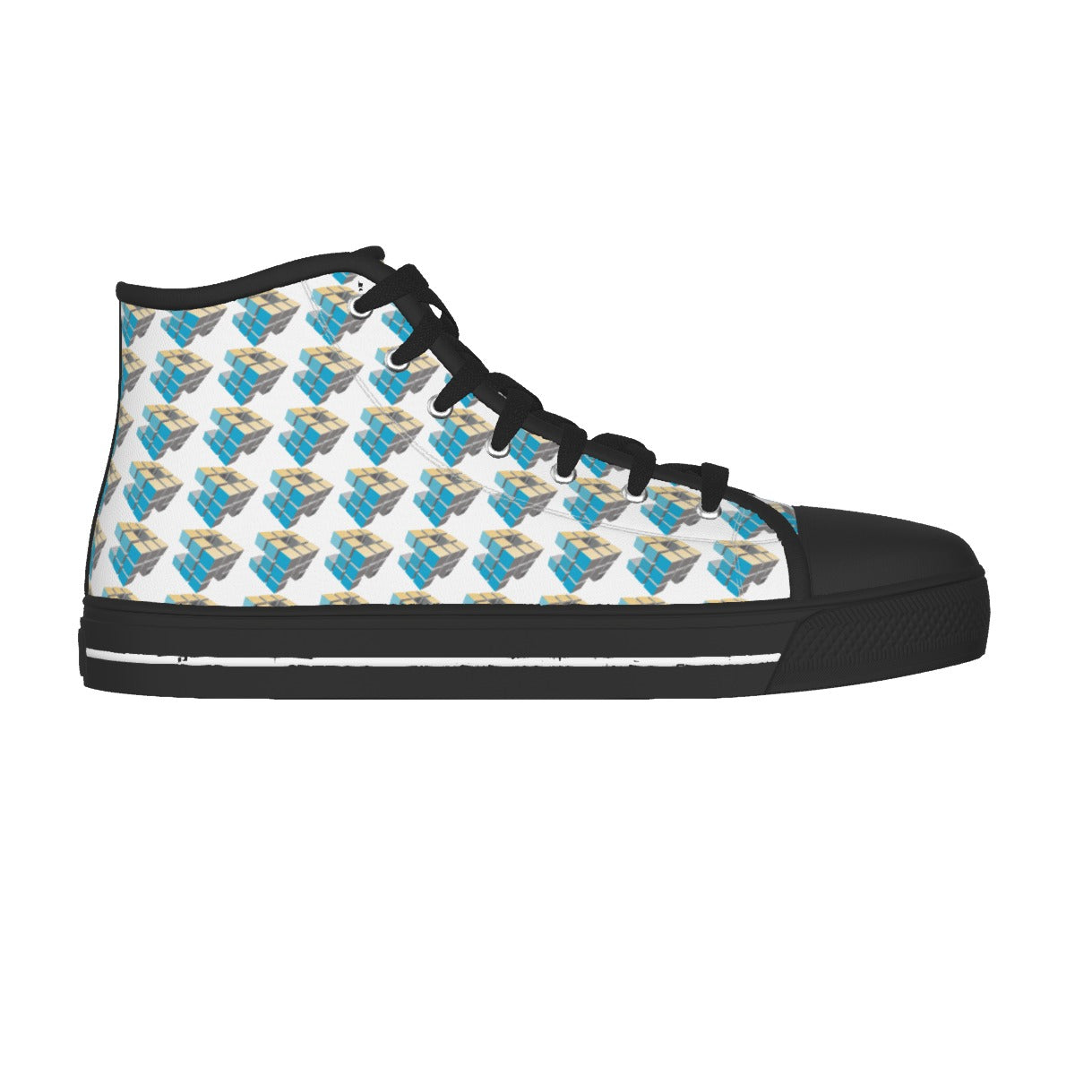 Men's Black Sole Canvas Shoes
