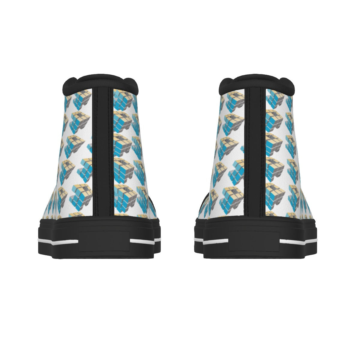 Men's Black Sole Canvas Shoes
