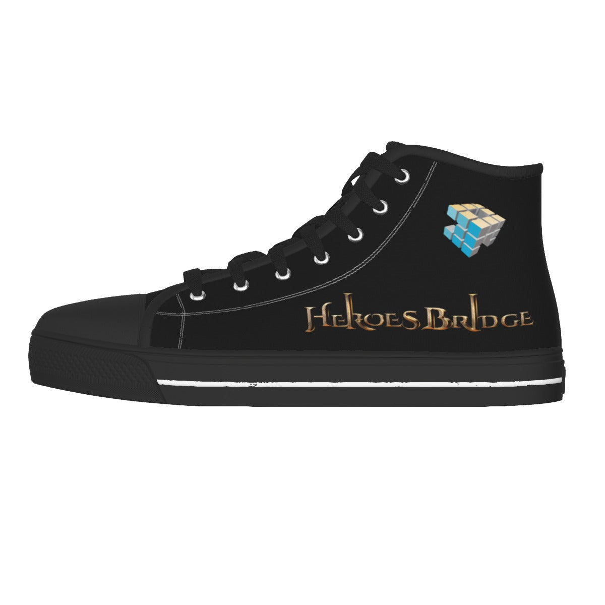 Men's Black Sole Canvas Shoes