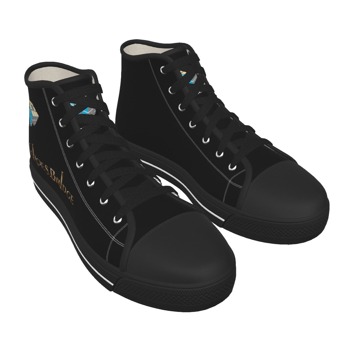 Men's Black Sole Canvas Shoes