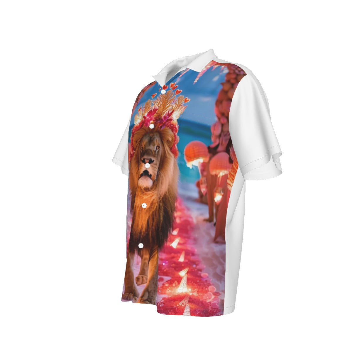 All-Over Print Men's Hawaiian Shirt With Pocket