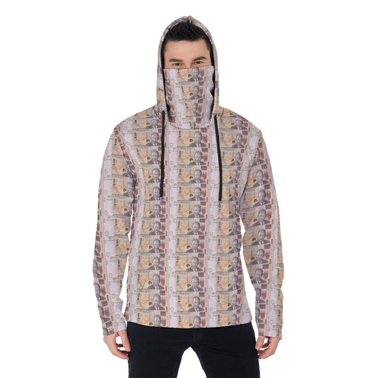 All-Over Print Men's Pullover Hoodie With Mask