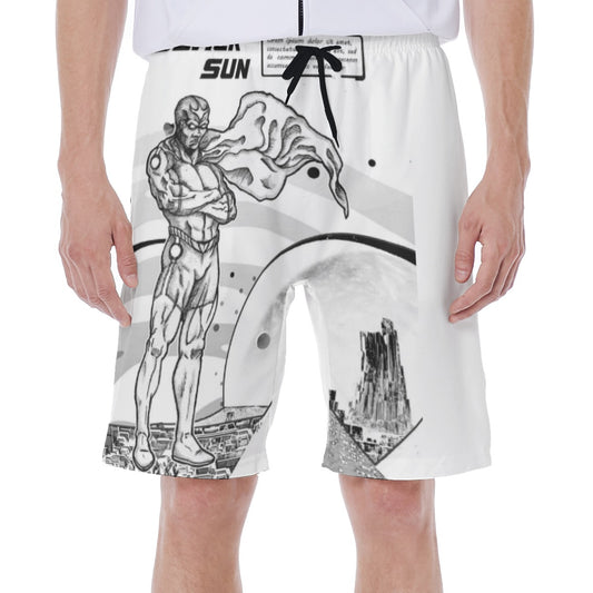 All-Over Print Men‘s Beach Shorts With Lining