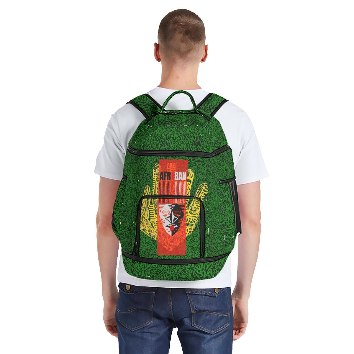 All-Over Print Multifunctional Backpack
