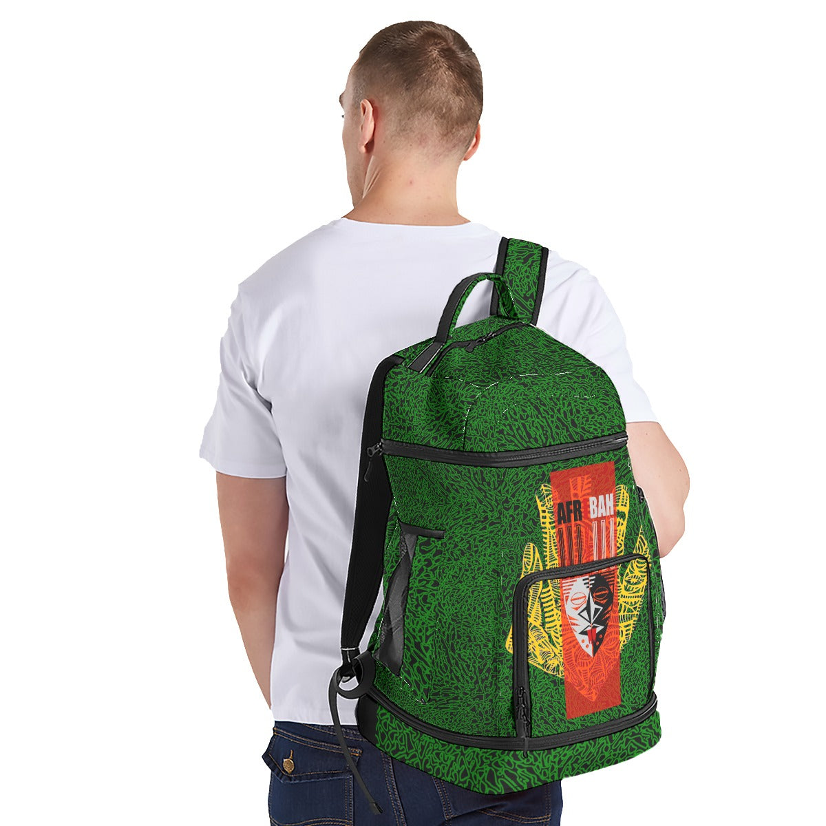 All-Over Print Multifunctional Backpack