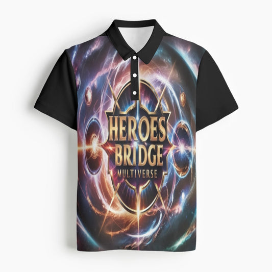 All-Over Print Men's Polo Collar Jersey
