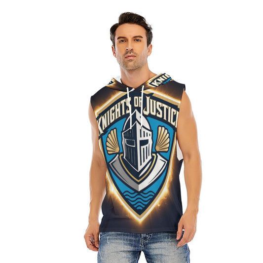 All-Over Print Men’s Sleeveless Pullover Hoodie