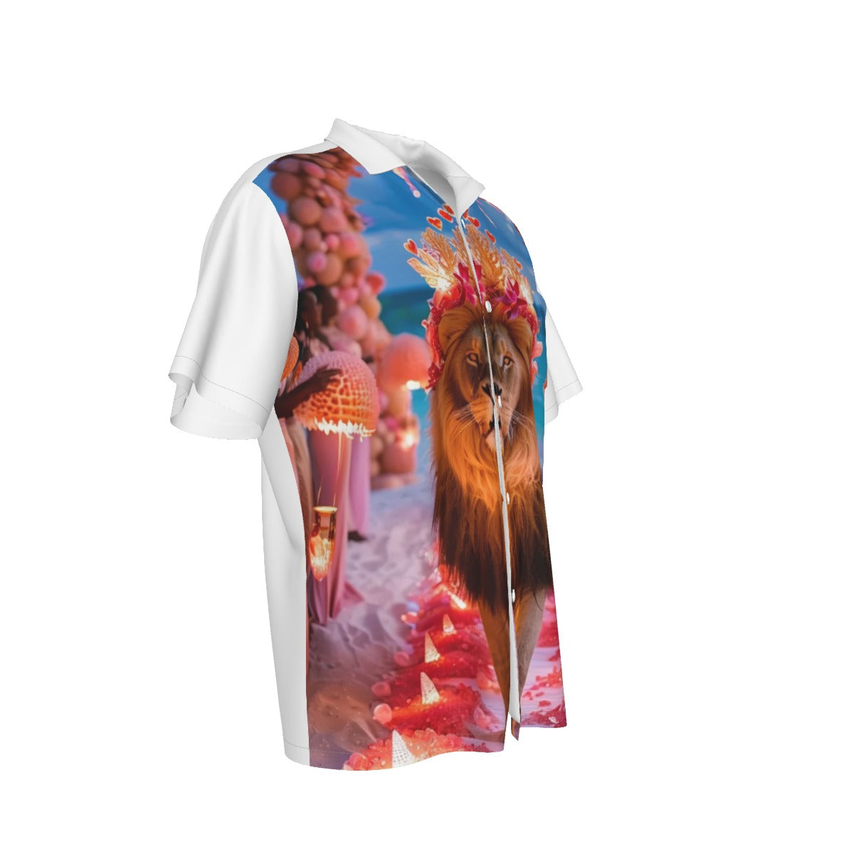 All-Over Print Men's Hawaiian Shirt With Pocket