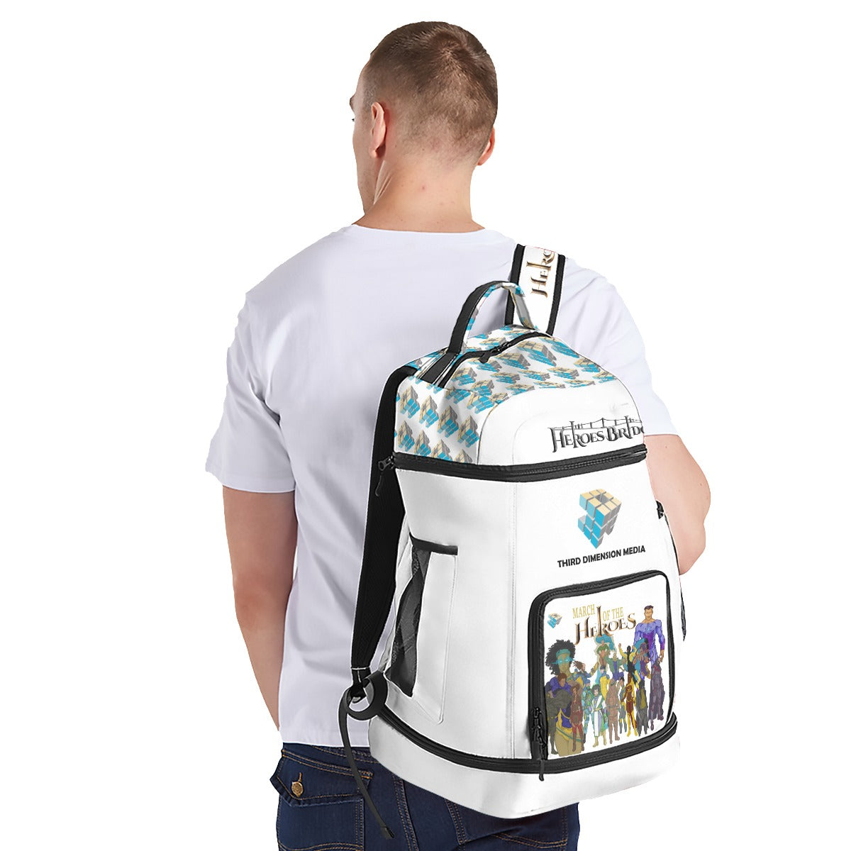 All-Over Print Multifunctional Backpack