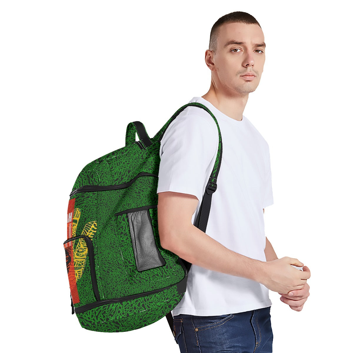 All-Over Print Multifunctional Backpack