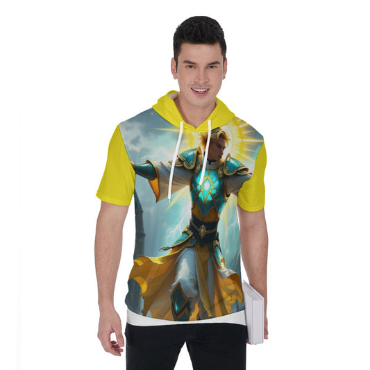 All-Over Print Men's Short Sleeve Hoodie T-Shirt