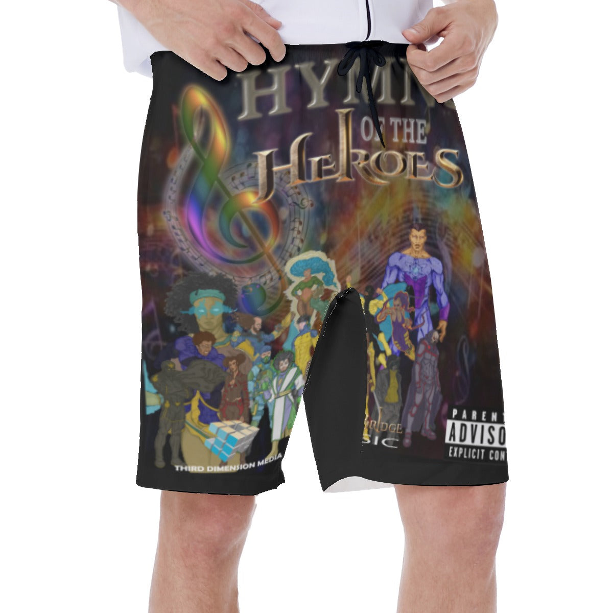 All-Over Print Men‘s Beach Shorts With Lining