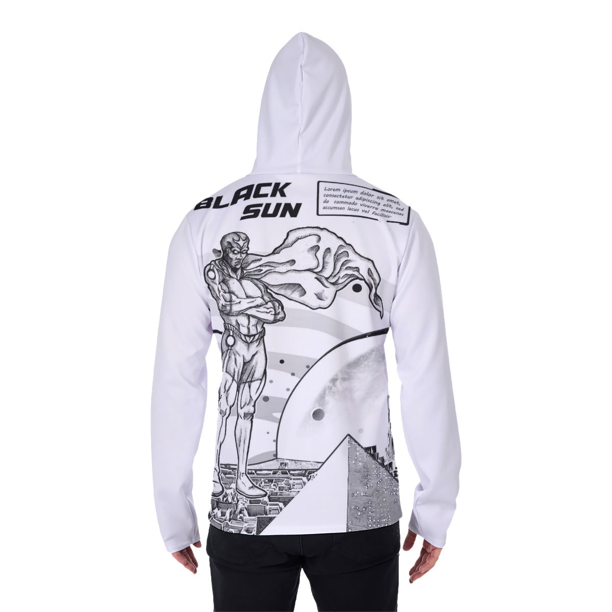 All-Over Print Men's Pullover Hoodie With Mask