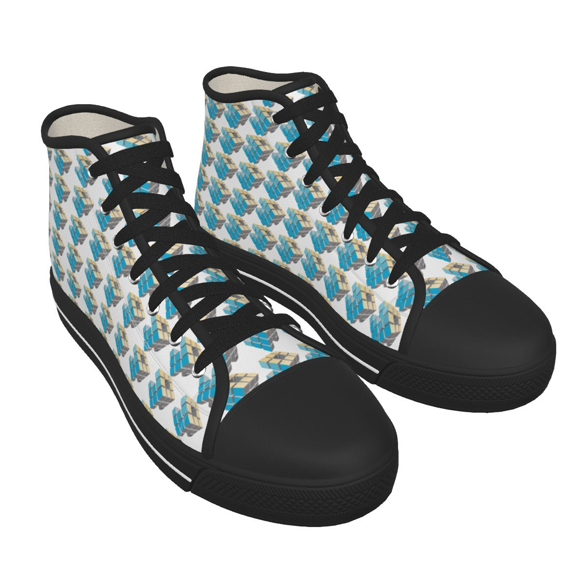 Men's Black Sole Canvas Shoes